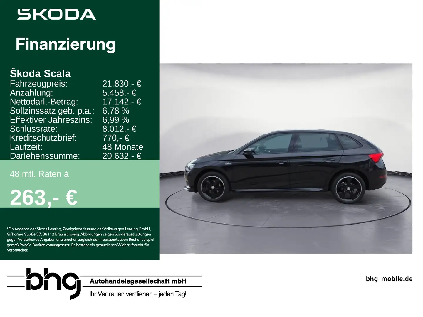 Skoda Scala 1.5 TSI Monte Carlo Schwarz - 1