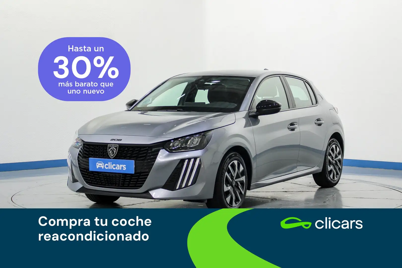 Peugeot 208 1.2 Puretech S&S Active 100 Plateado - 1