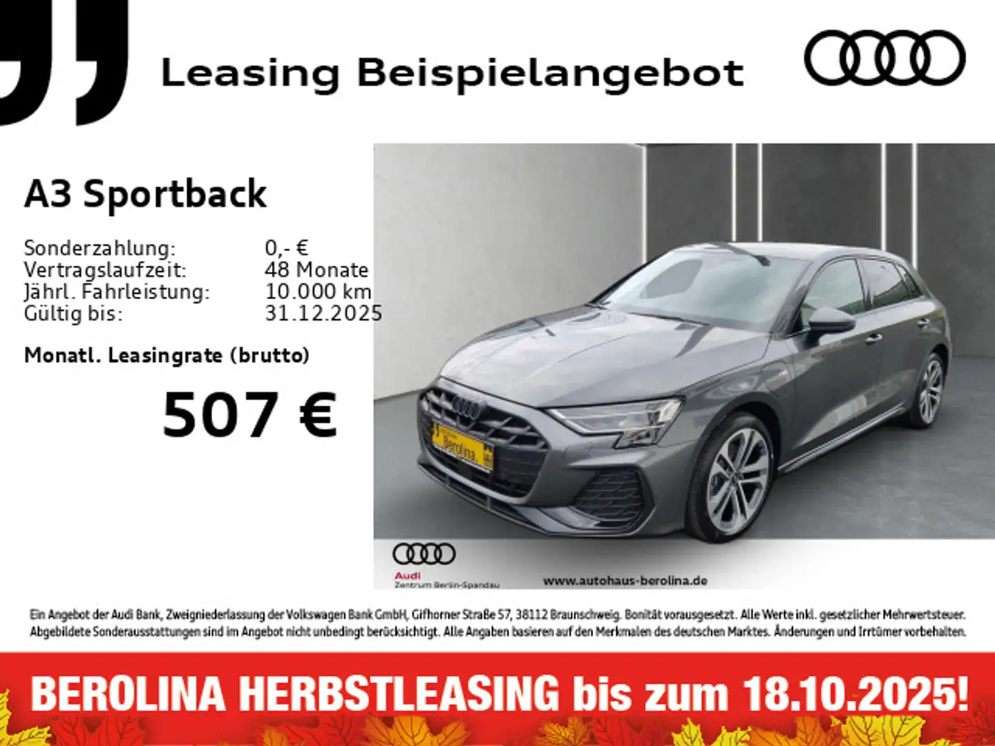Audi A3 40 TFSI e S line S tronic *ACC*SHZ* Grau - 1