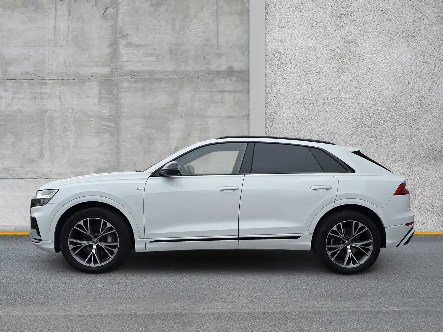 Audi Q8 50 TDI qu S line MATRIX HuD B&O PANO AHK Weiß - 2