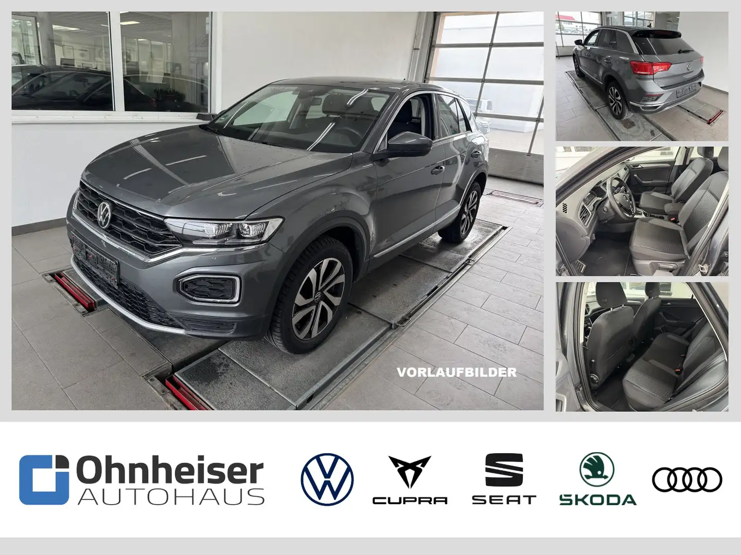 Volkswagen T-Roc 1.5 TSI DSG Active AHK*St.Hz*ACC*SHZ*NAVI Grijs - 1
