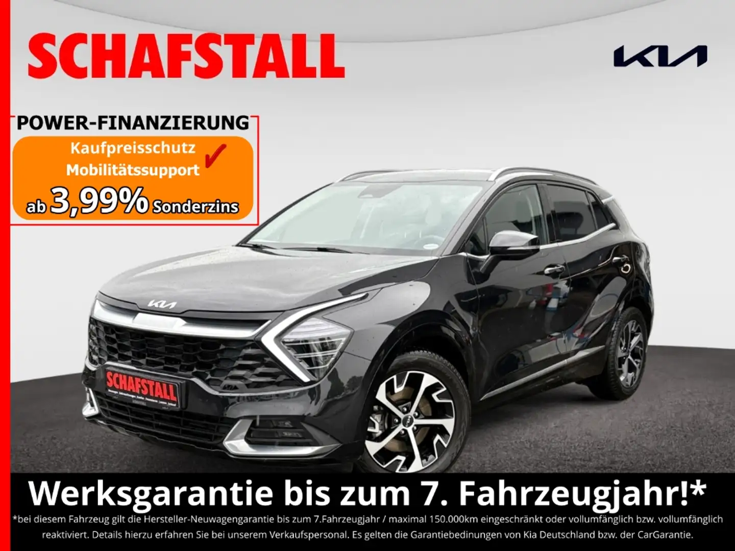 Kia Sportage Spirit 1.6 T-GDI Mild-Hybrid Automatik E Sitz Navi Zwart - 1