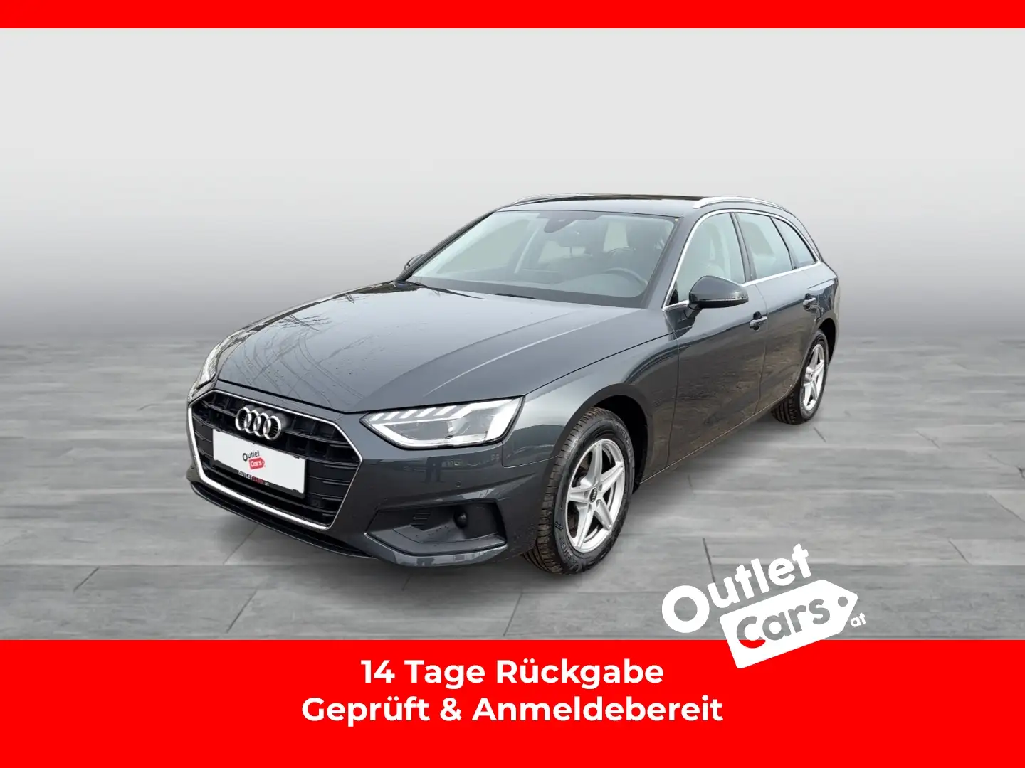 Audi A4 Avant 30 2.0 TDI AHK+LED+LEDER+NAVI+RFK+LM Grau - 1