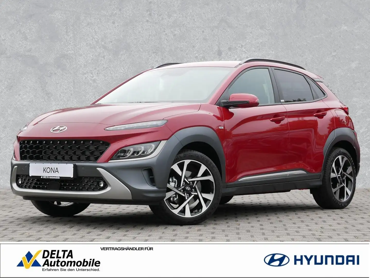 Hyundai KONA Prime FL 1.0 T-Gdi 120 PS (+48V) Navi LED Rouge - 1