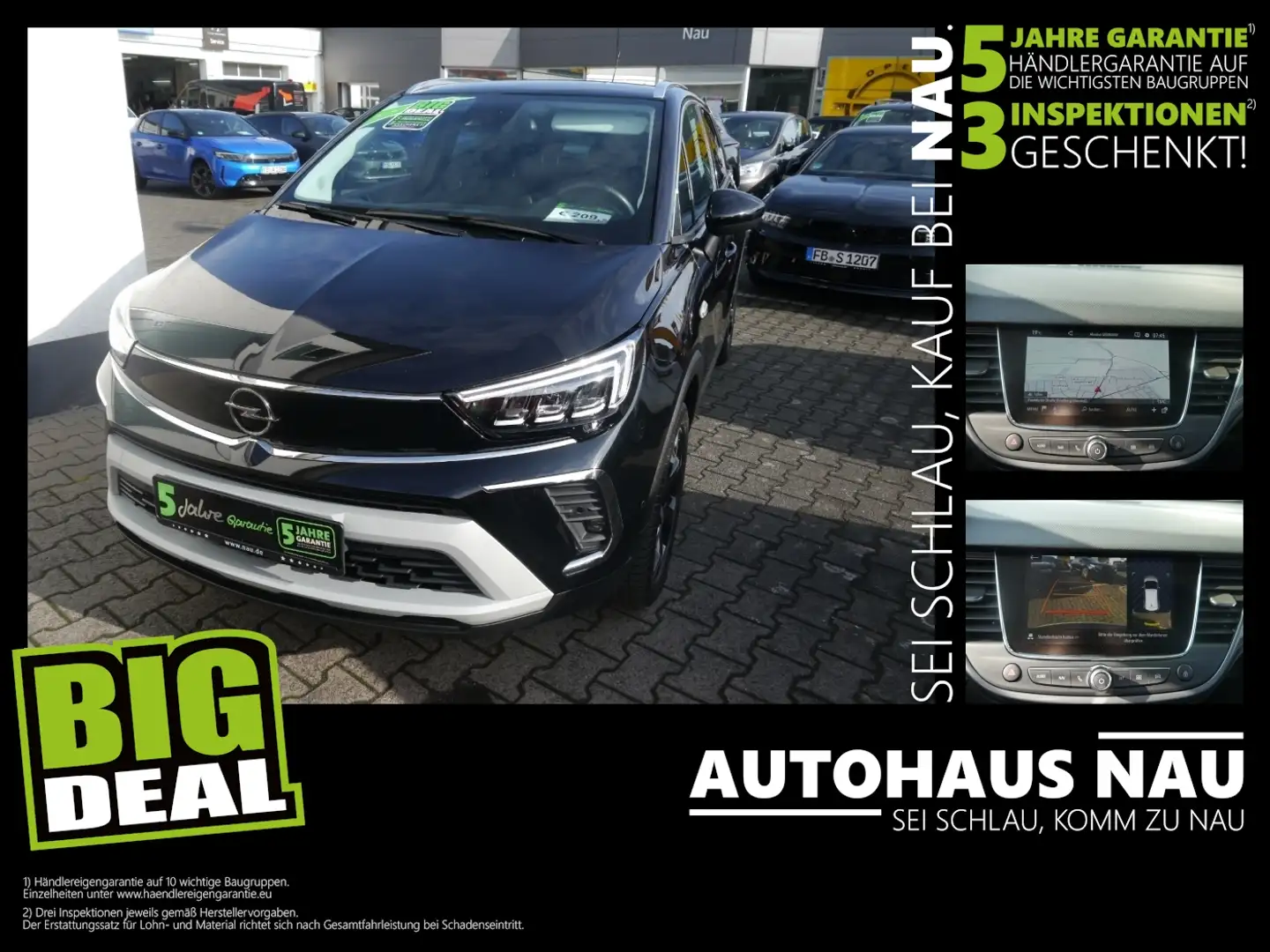 Opel Crossland 1.2 Turbo Ultimate inkl. Big Deal! Zwart - 1