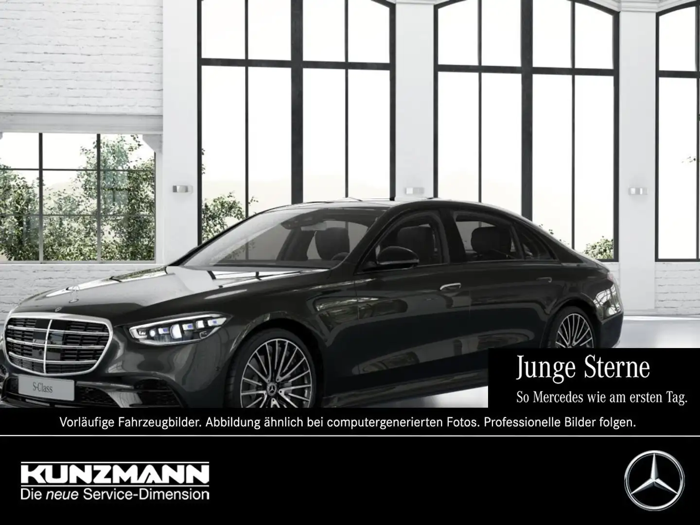 Mercedes-Benz S 500 4M lang AMG Night Panorama Airmatic 360° Gri - 1