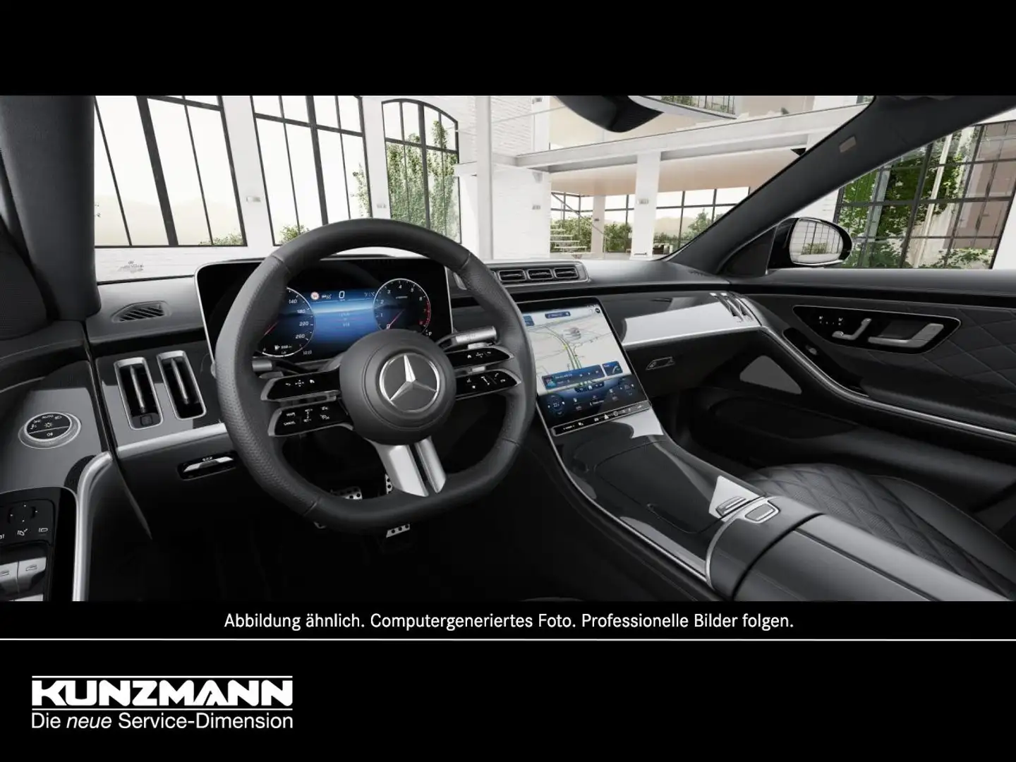 Mercedes-Benz S 500 4M lang AMG Night Panorama Airmatic 360° Gri - 2