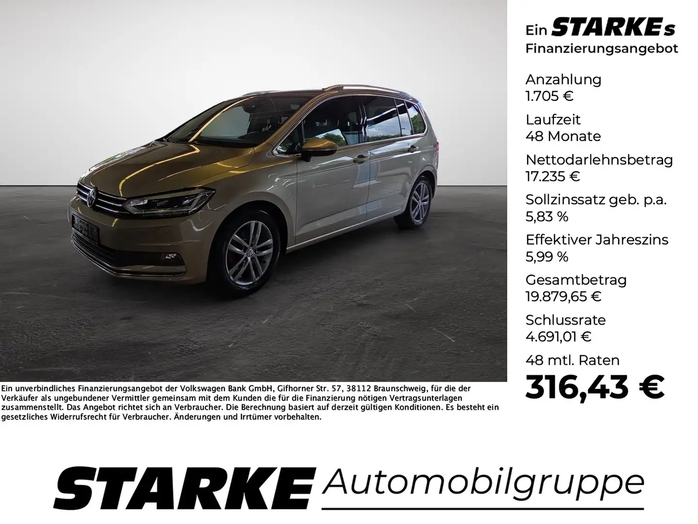 Volkswagen Touran 2.0 TDI DSG Highline Galben - 1