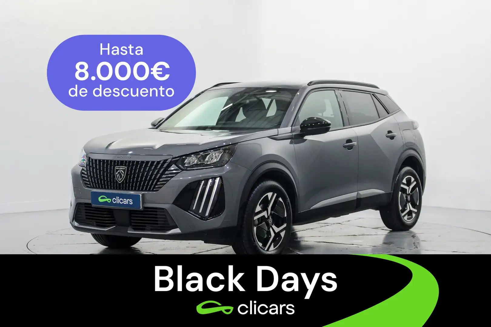 Peugeot 2008 1.2 PureTech S&S Allure 100 Gris - 1