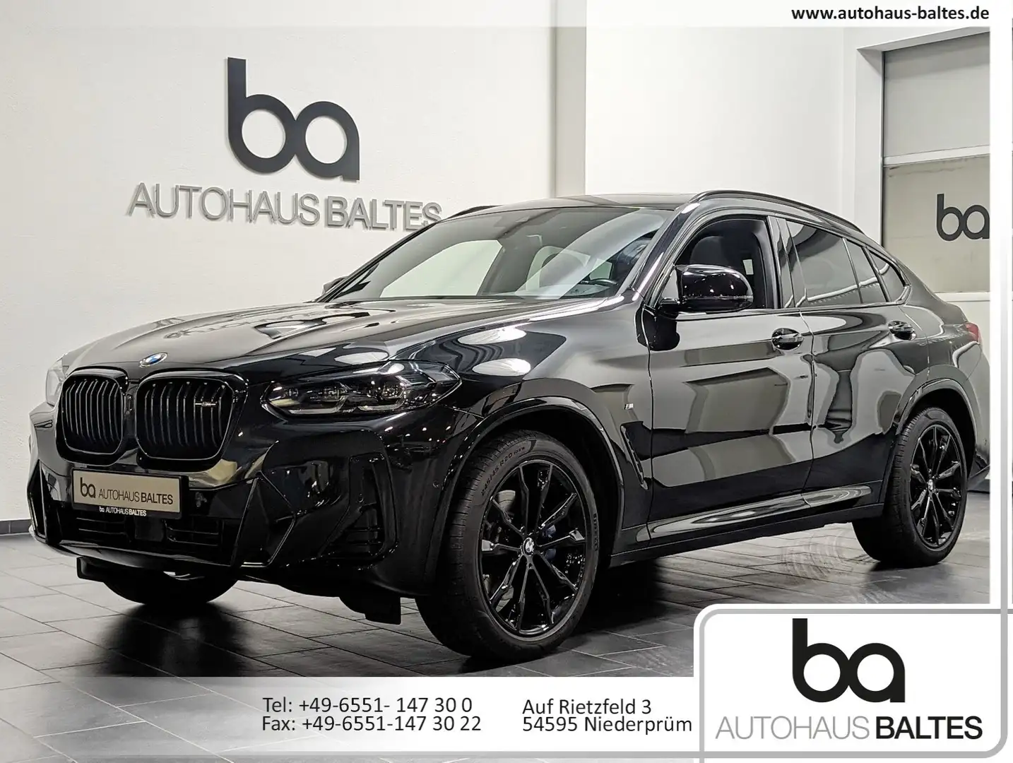 BMW X4 M X4 M40d xDrive 20"/Pano/Driv/ParkPlus/ACC/HK Klima Black - 1