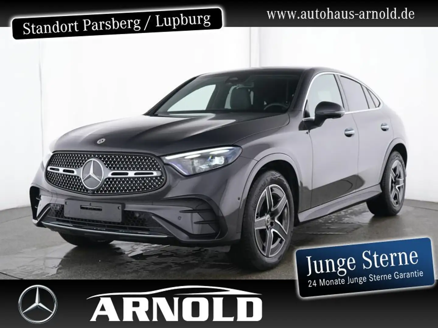 Mercedes-Benz GLC 300 GLC 300 d 4M Coupe AMG L. AHK Pano Standh Distr. Grau - 1