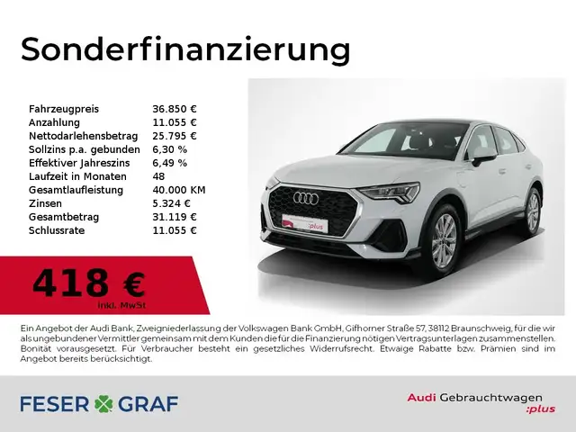 2022 Audi Q3 in White for sale