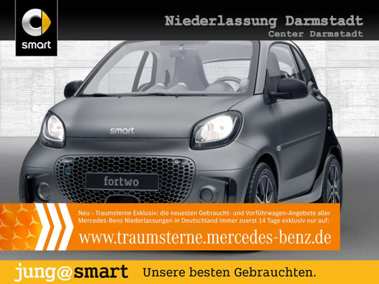 smart forTwo EQ 60kWed passion SHZ PDC Dig Radio Tempom Gris - 1