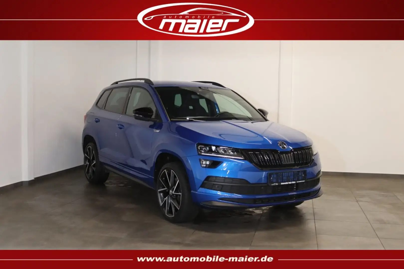 Skoda Karoq 2.0 TDI Sportline Navi-AHK-ACC-LED-KESSY- Blau - 1