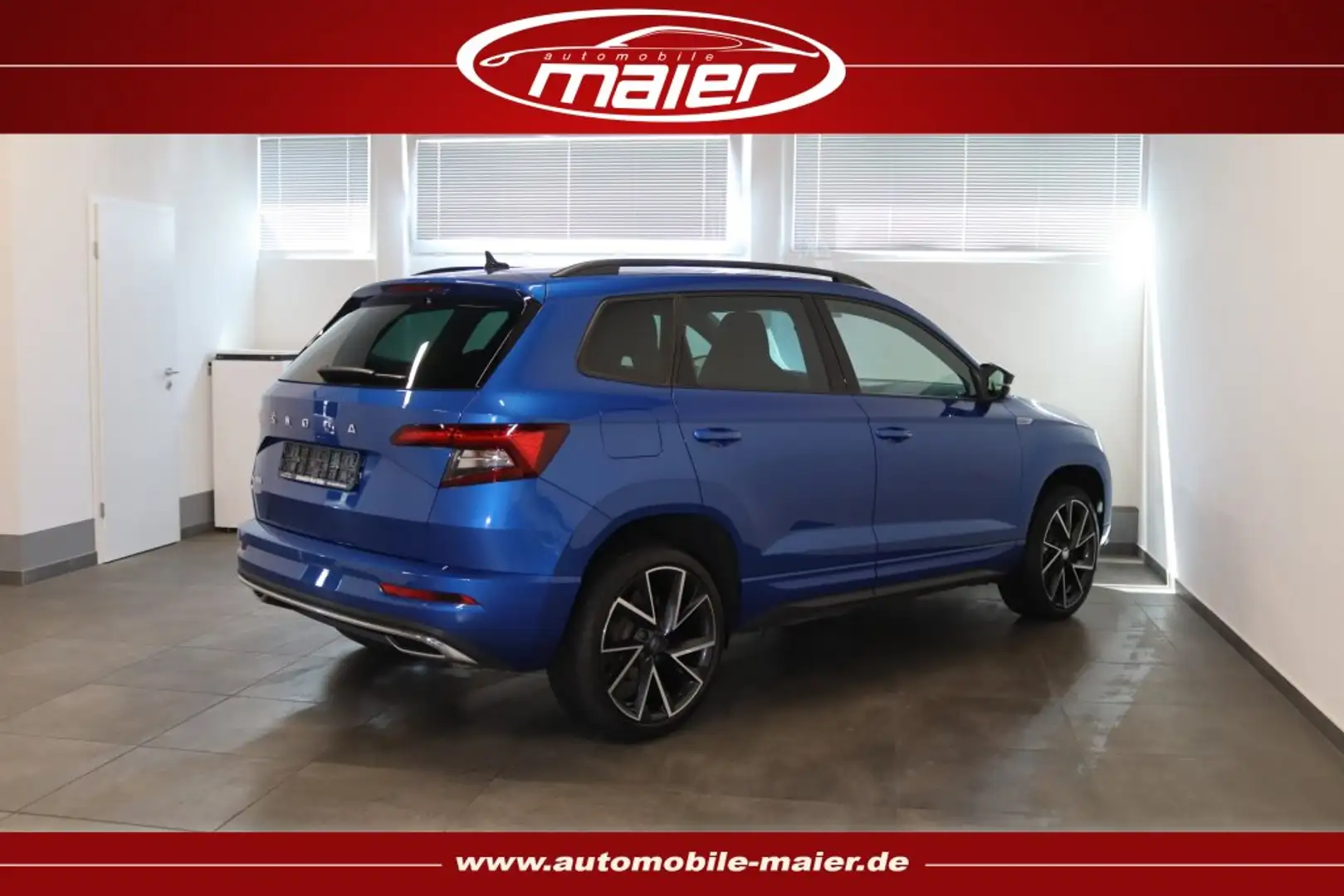 Skoda Karoq 2.0 TDI Sportline Navi-AHK-ACC-LED-KESSY- Blau - 2
