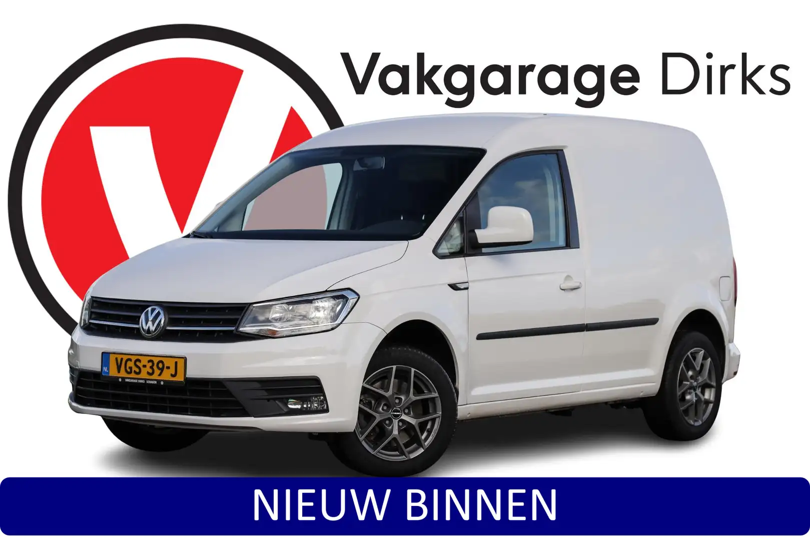 Volkswagen Caddy 2.0 TDI DSG 150 PK Highline ✅ Navi ✅ Standkachel ✅ Wit - 1