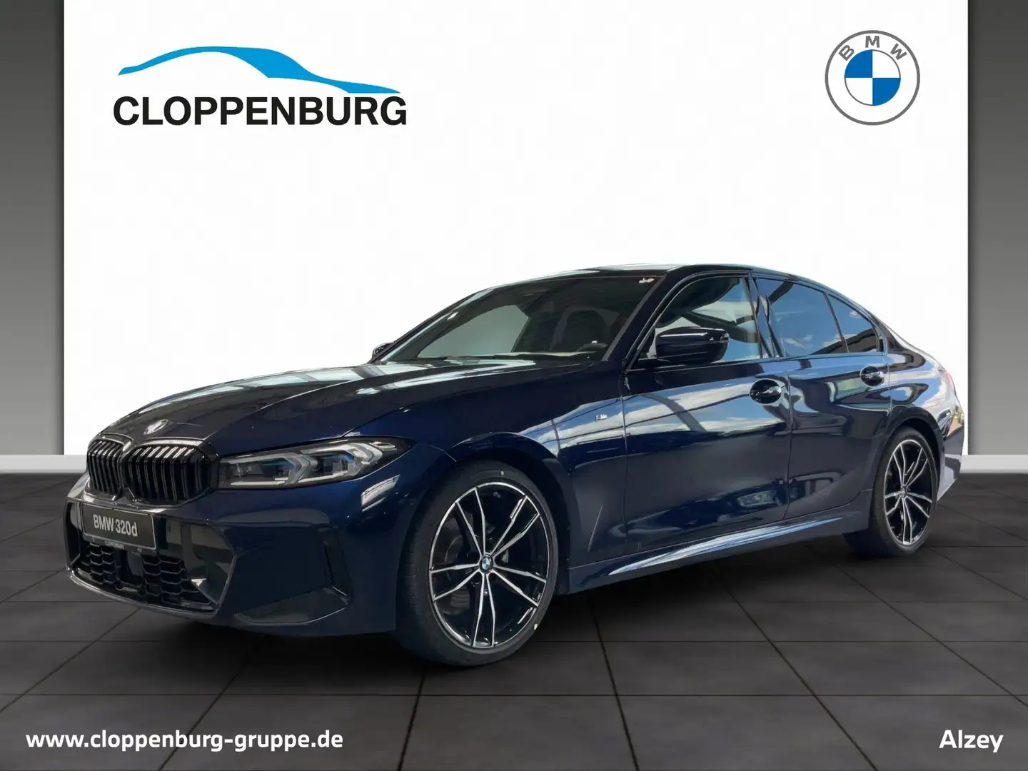 BMW 320 d Limousine M Sportpaket Head-Up+AHK+StHz+BT Bleu - 1