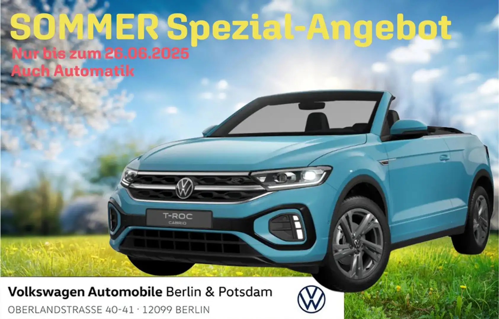 Volkswagen T-Roc Cabriolet 1.5 TSI OPF R-Line 💥Sonderleasing💥NUR  Blau - 1