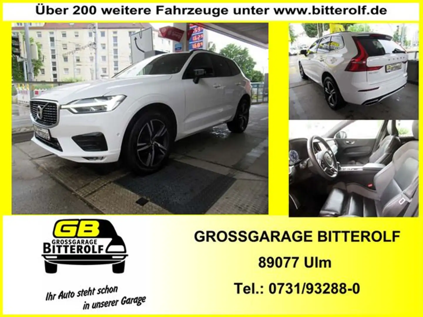Volvo XC60 D4 R Design Autom Navi/360/Leder/Memory/SHZ Blanco - 1