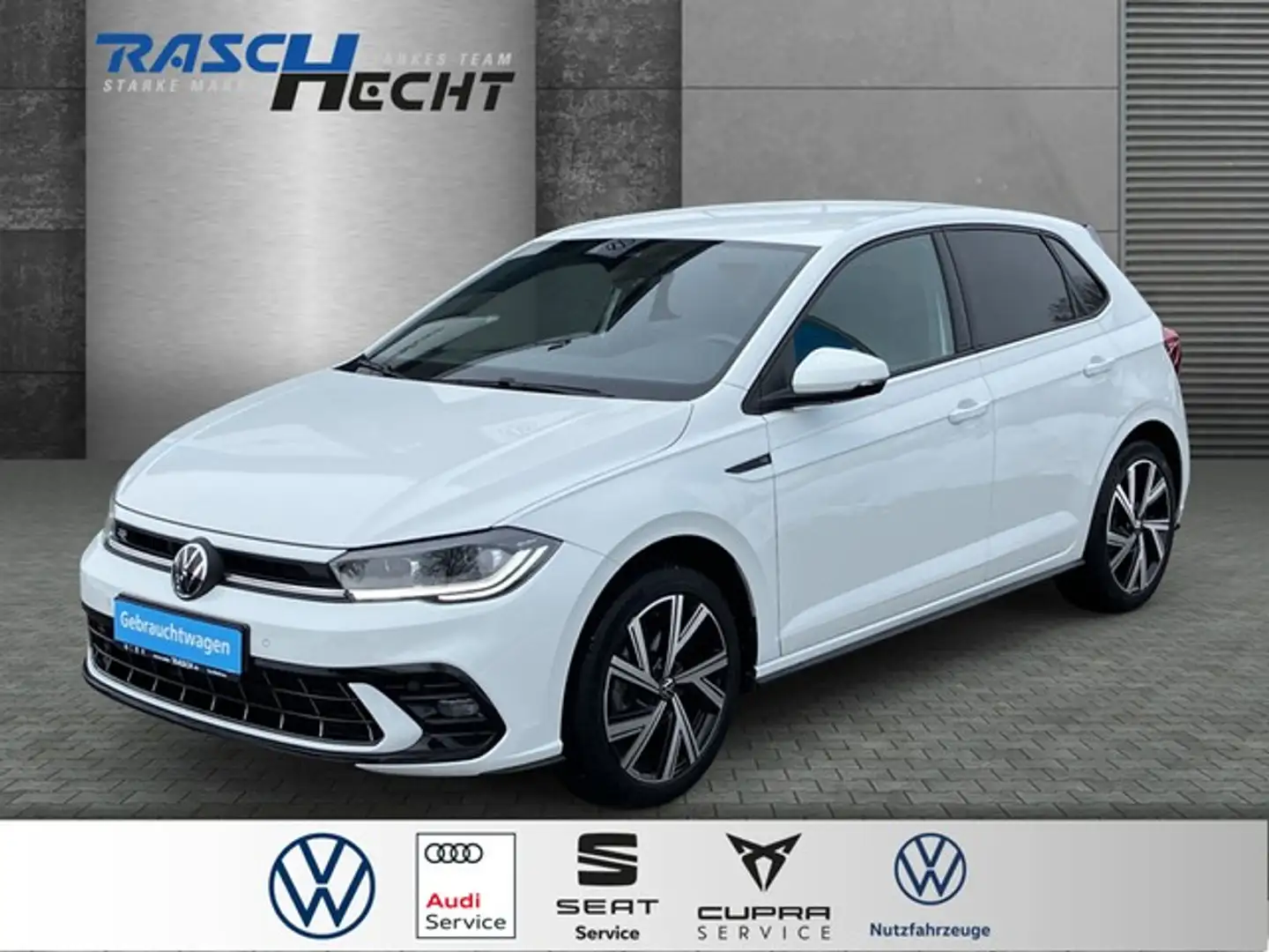 Volkswagen Polo R-Line 1.0 TSI DSG*LED*NAVI*SHZ* Weiß - 1