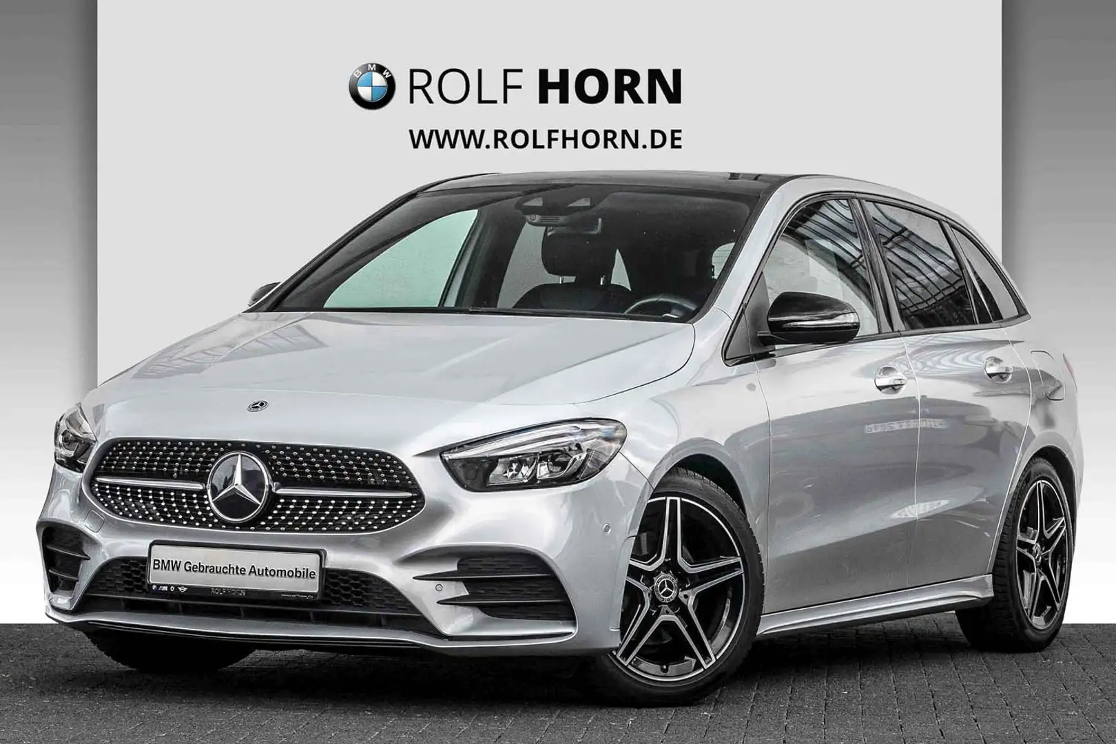 Mercedes-Benz B 200 AMG Line Autom Navi Pano RFK SHZ Klima 18" Argent - 1