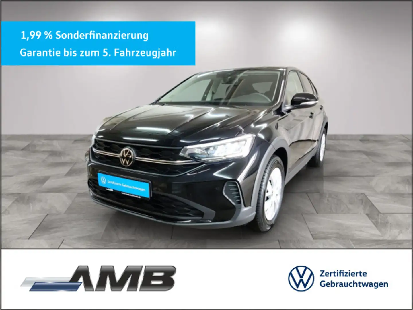 Volkswagen Taigo 1.0 TSI LED/Sitzhzg/var.Ladeboden/09.29Gar Schwarz - 1