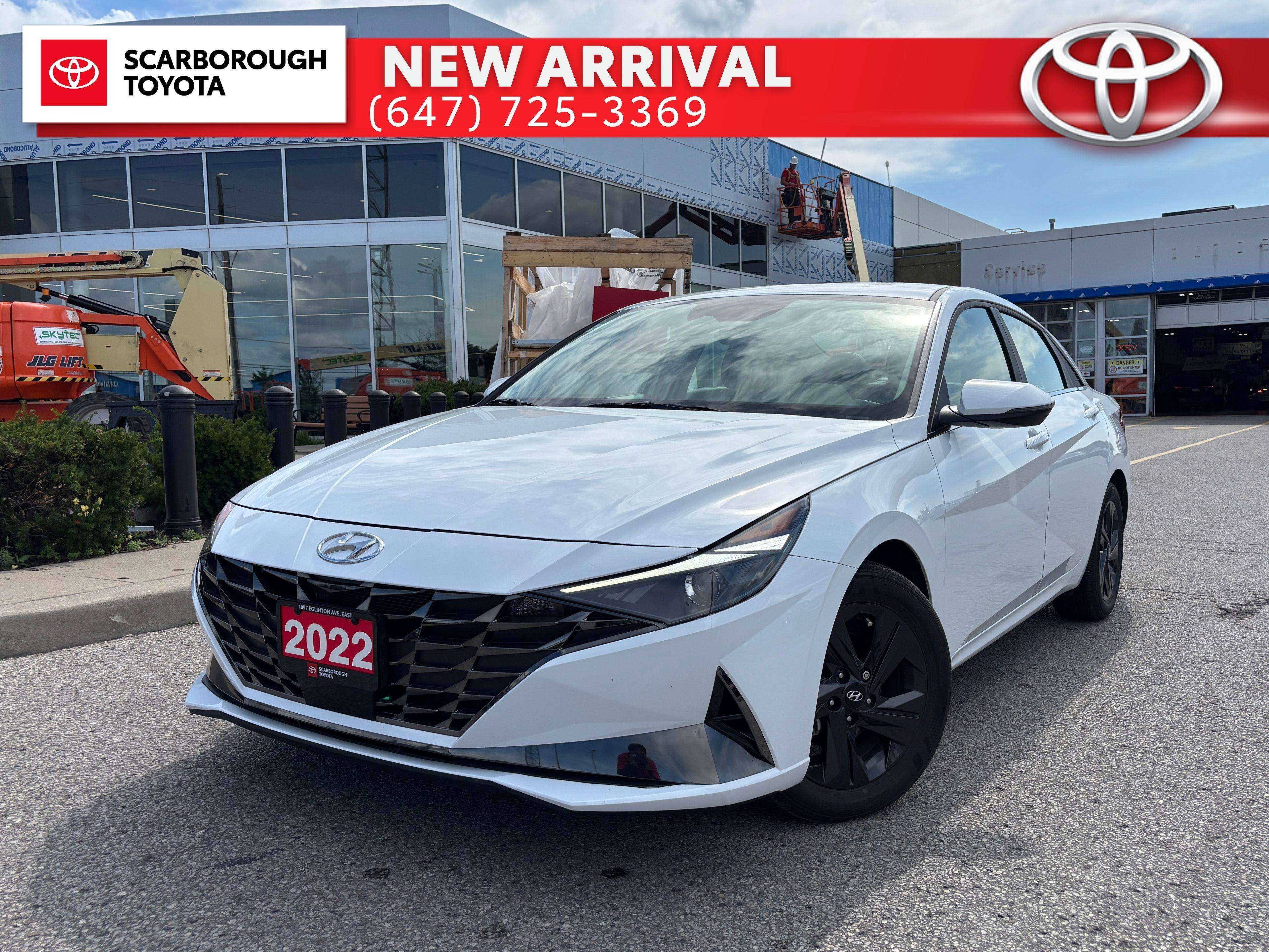 White 2022 Hyundai Elantra Hybrid Sedan 6-Speed Automatic