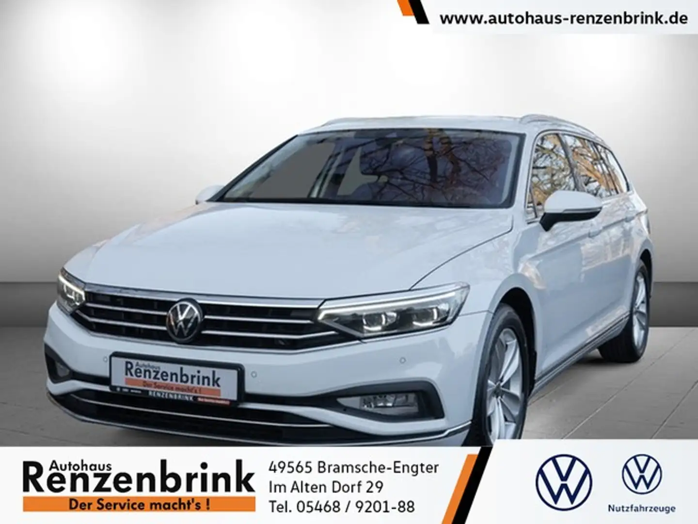 Volkswagen Passat Variant Elegance TDI DSG 4M. Leder Blanc - 1