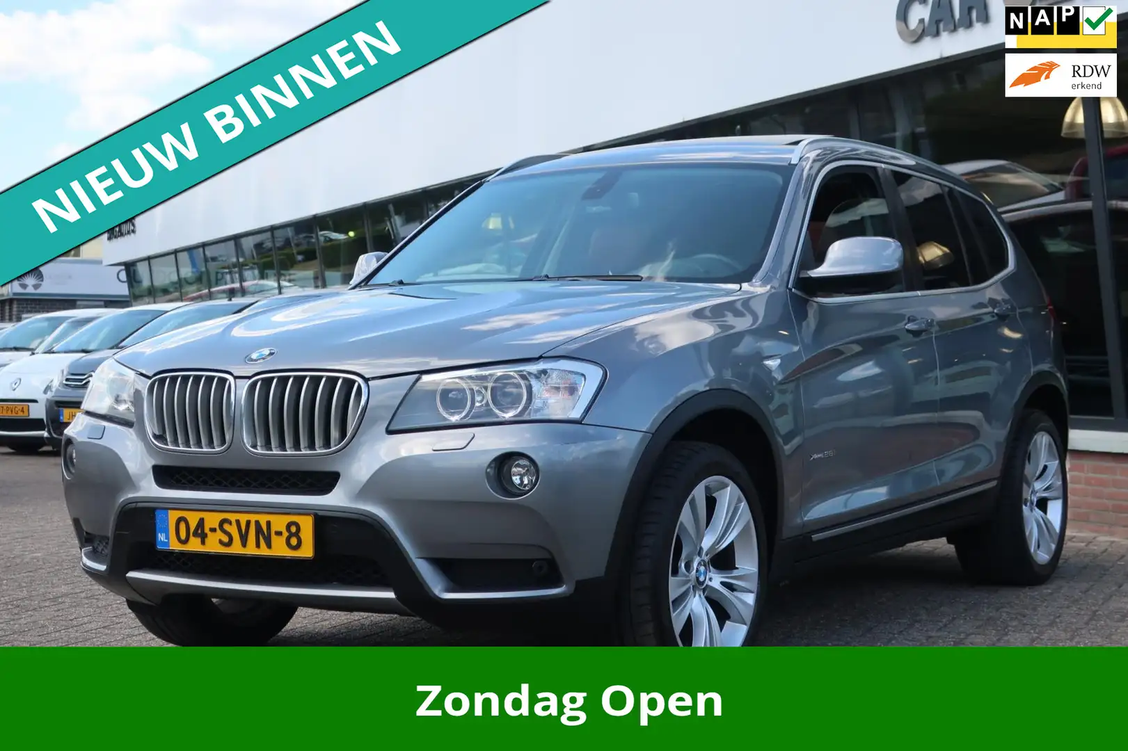 BMW X3 XDrive28i High Executive 2e EIG_LED_PANO_PDC V+A_1 Grijs - 1