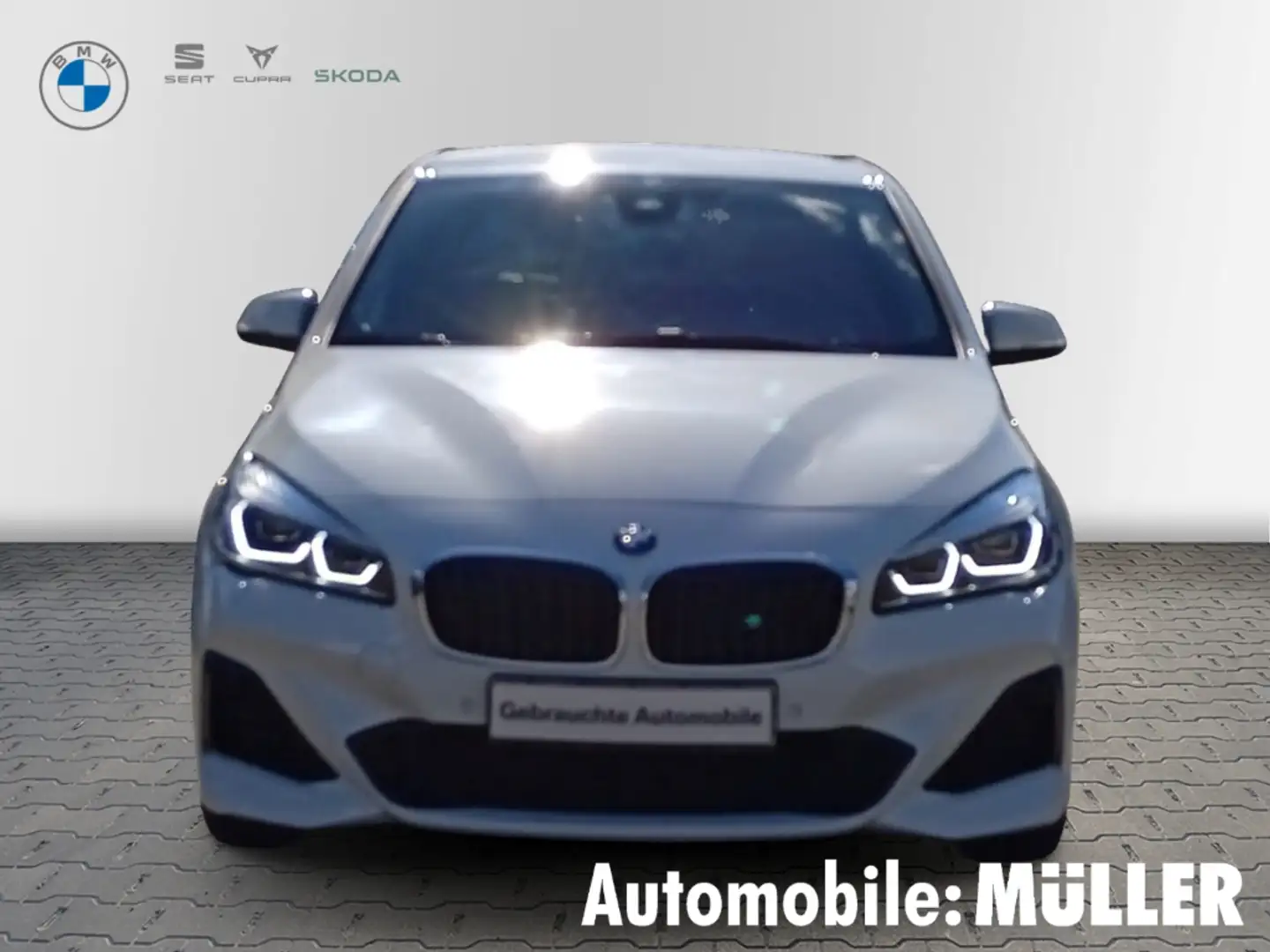 BMW 225 Active Tourer xe M SPORT+NAVI+LEDER+ SOUNDSYSTEM+R Weiß - 2