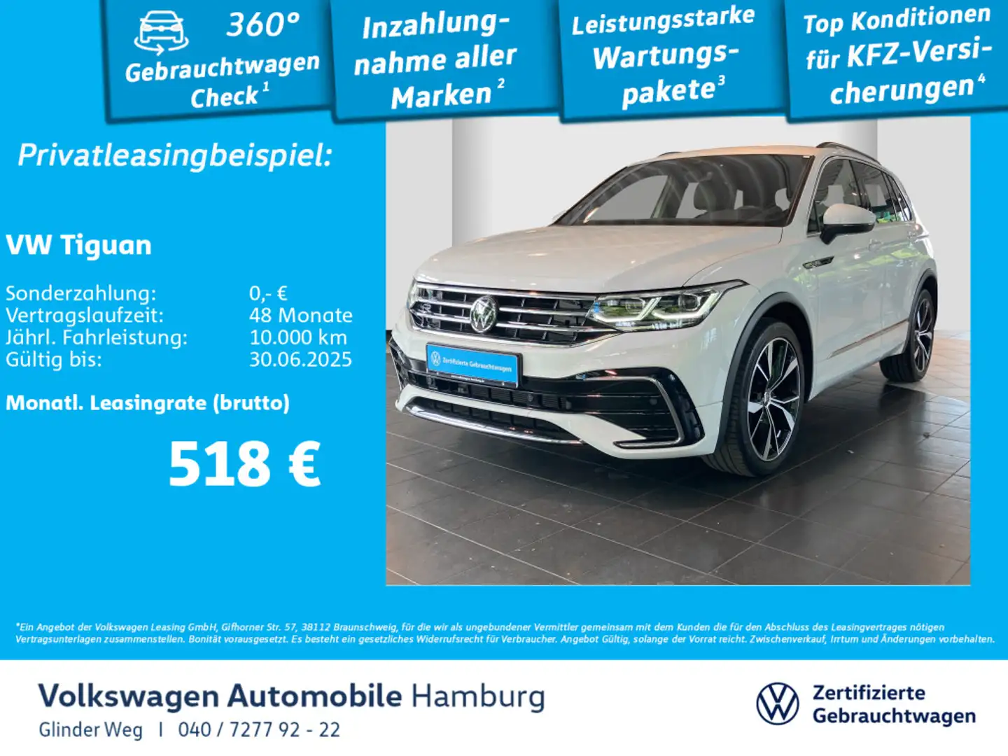 Volkswagen Tiguan 1.5 TSI R-Line DSG Kamera Navi Sitzhzg Wit - 1