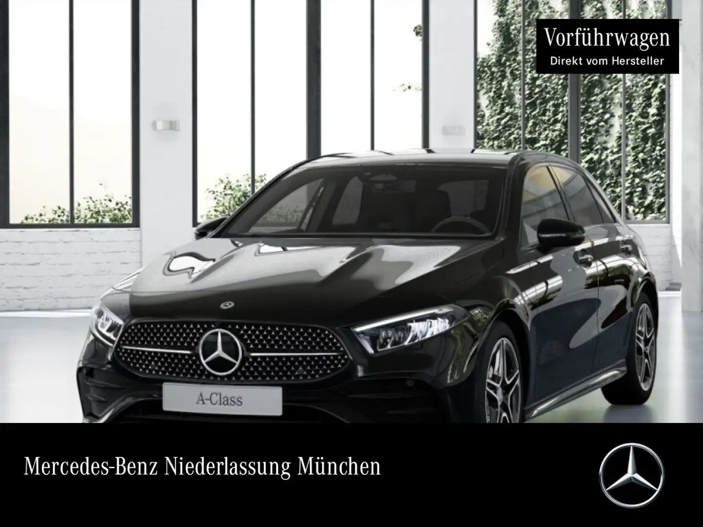 Mercedes-Benz A 200 AMG+NIGHT+LED+KAMERA+TOTW+KEYLESS+7G Schwarz - 1
