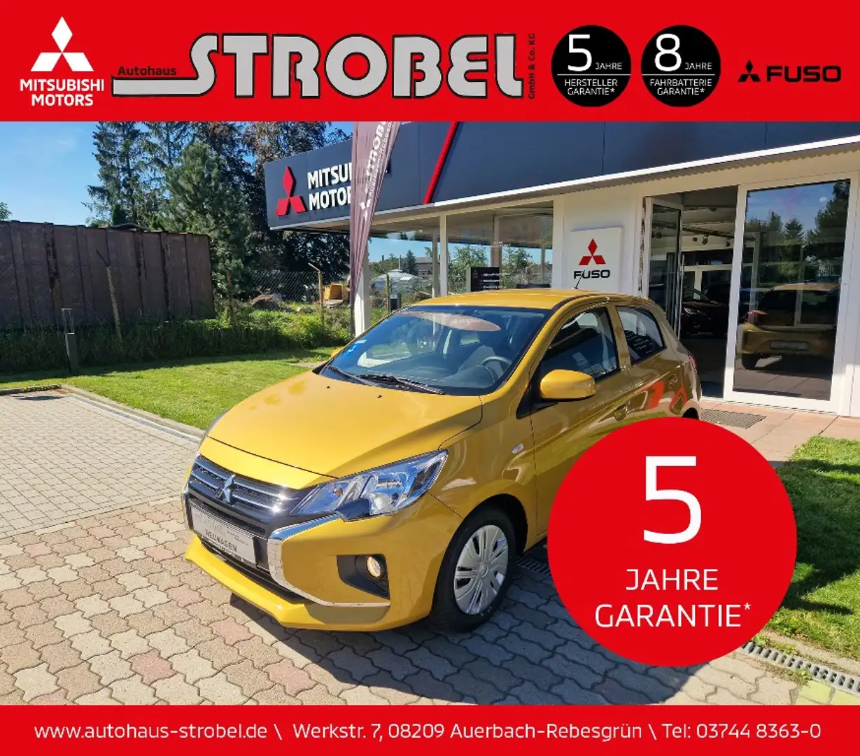 Mitsubishi Space Star Select 1.2 *DAB-RADIO*KLIMA Jaune - 1