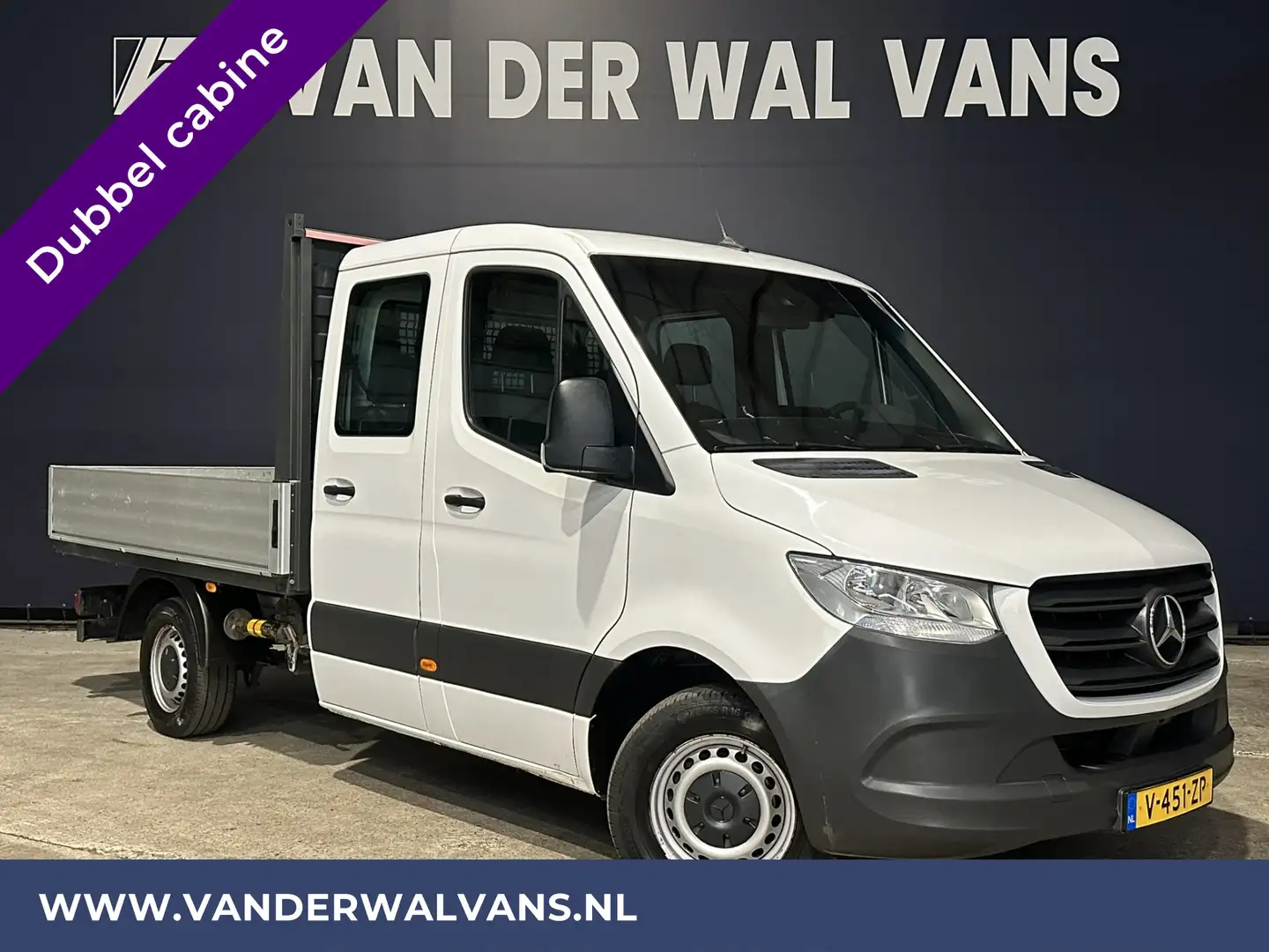 Mercedes-Benz Sprinter 314 CDI 143pk Pick-Up Open Laadbak 1000kg Kraan Du Wit - 1