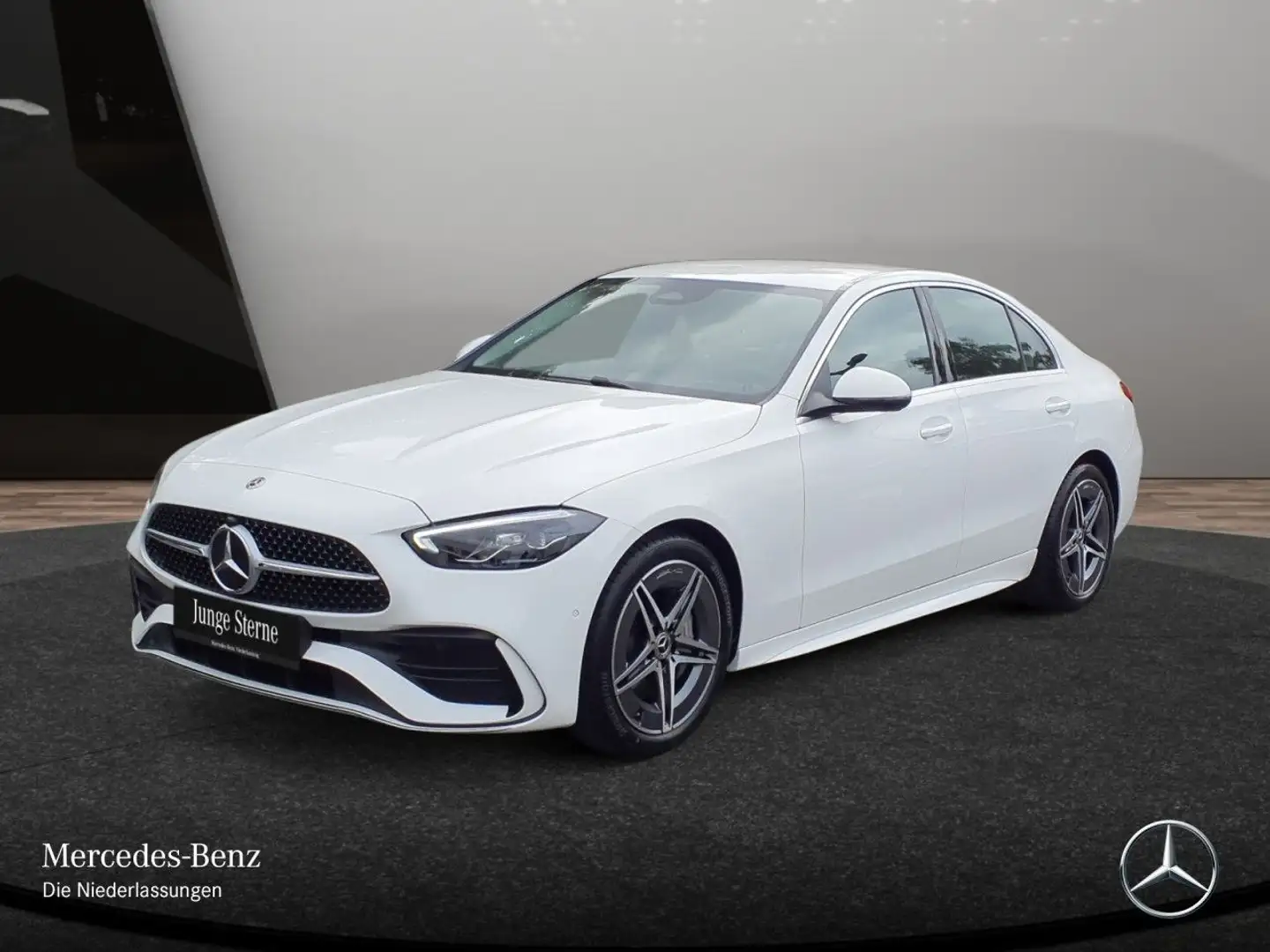 Mercedes-Benz C 200 d AMG+AHK+LED+KAMERA+TOTW+KEYLESS+9G Weiß - 2