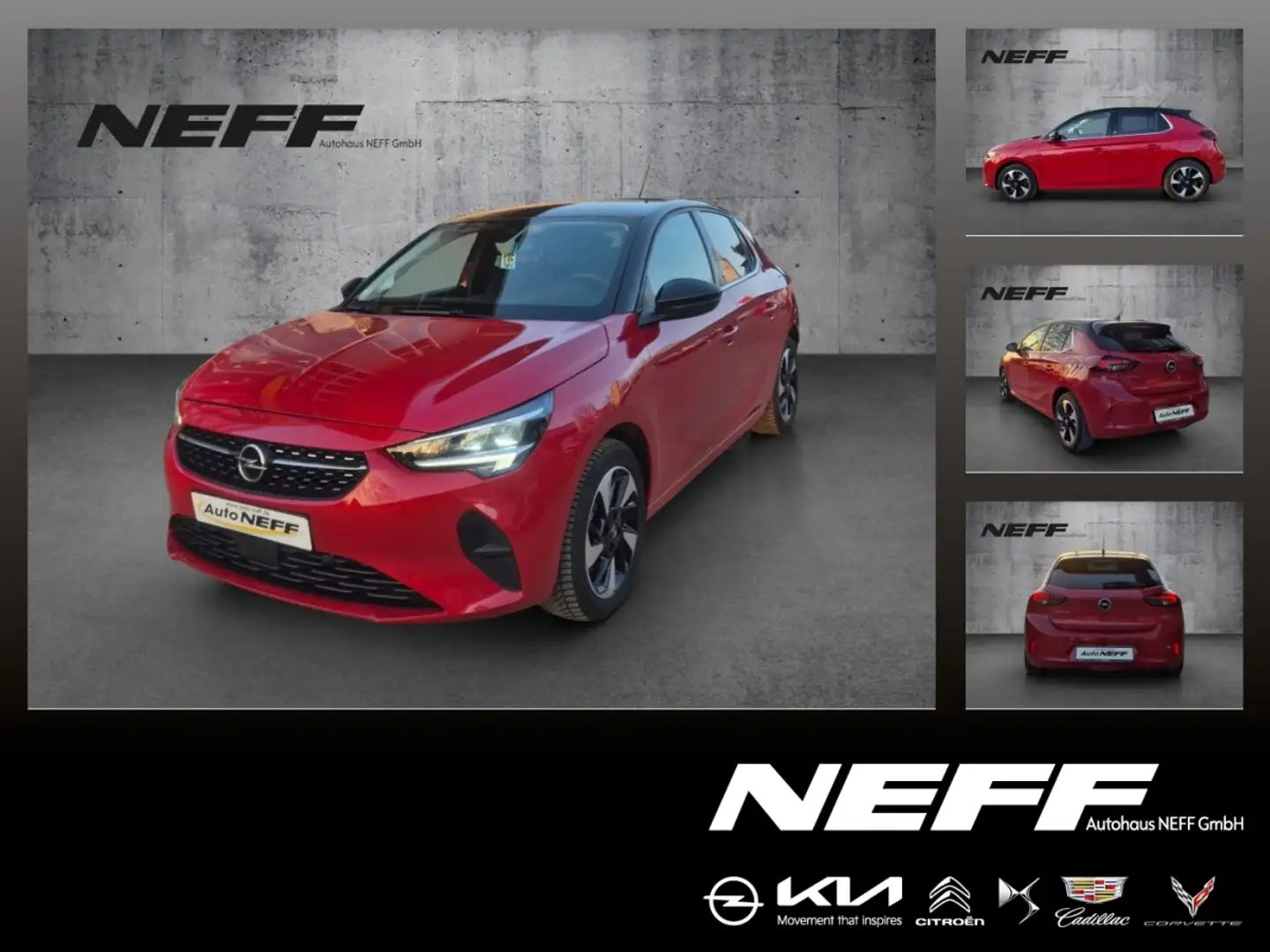 Opel Corsa F e Elegance FLA KAM LED KlimaA Navi LM Rot - 1