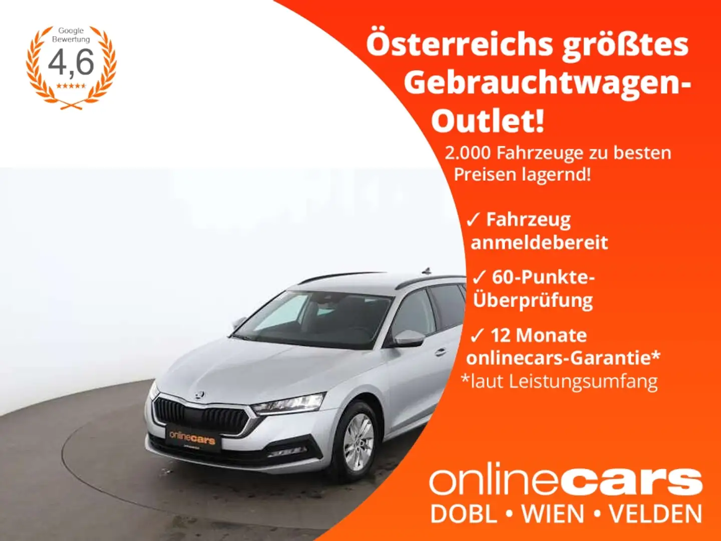 Skoda Octavia Combi 2.0 TDI Ambition LED NAVI SITZHZG Silber - 1