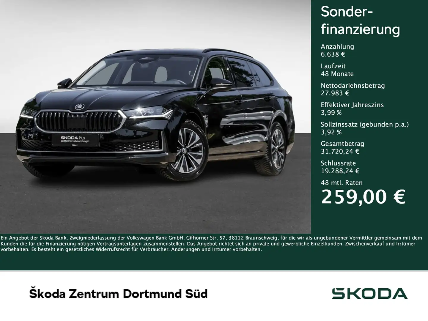 Skoda Superb Combi 2.0 SELECTION CAM ACC E-KLAPPE NAVI Negru - 1