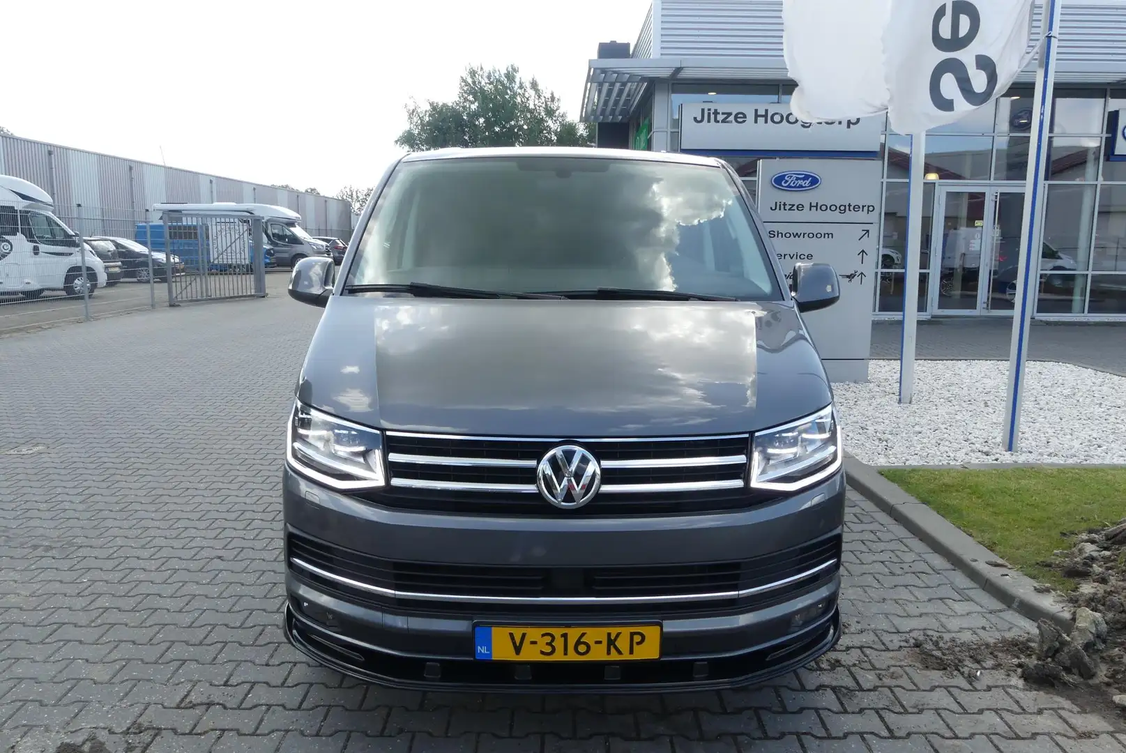 Volkswagen T6 Transporter 2.0 TDI L2H1 DC Highline SCHUIF/KANTELDAK, ADAPTIE Grigio - 2