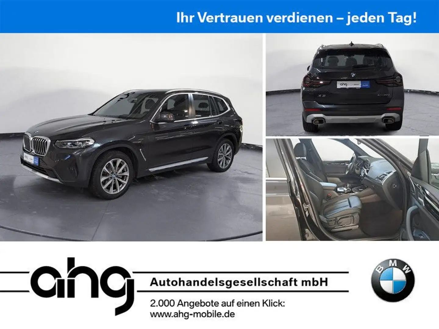 BMW X3 xDrive20d AT Aut. Klimaaut. Sportsitze Gris - 1