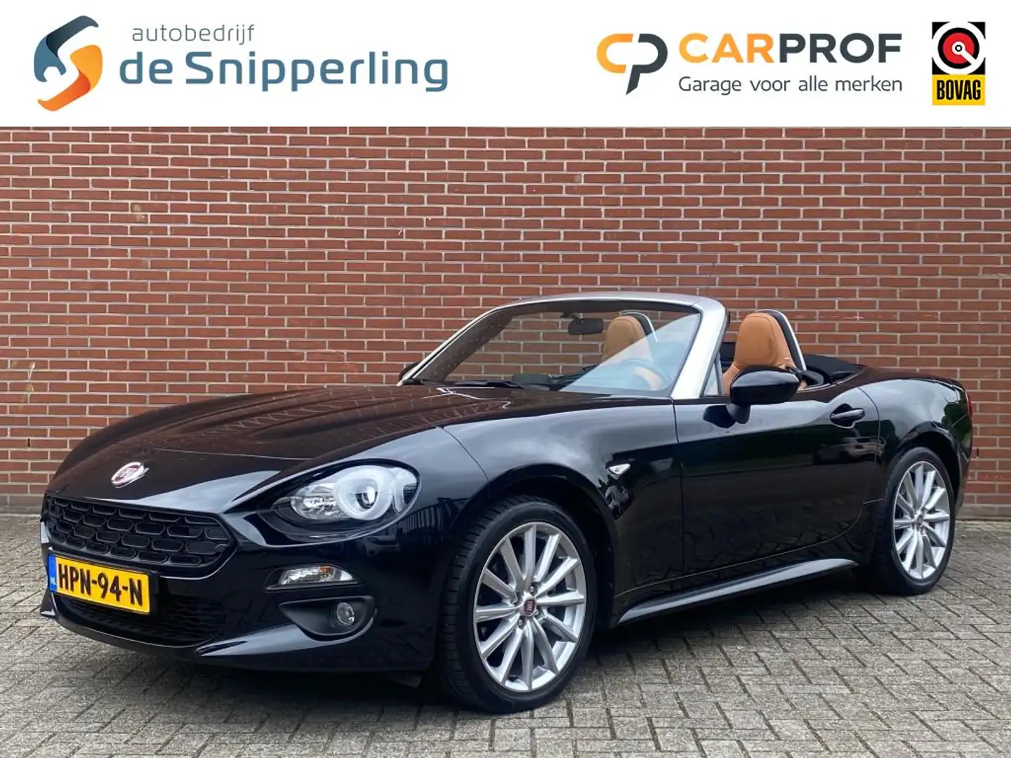 Fiat 124 Spider 1.4 M-AIR T LUSSO CLIMA CRUISE PDC LMV DAB STOELVW Noir - 1