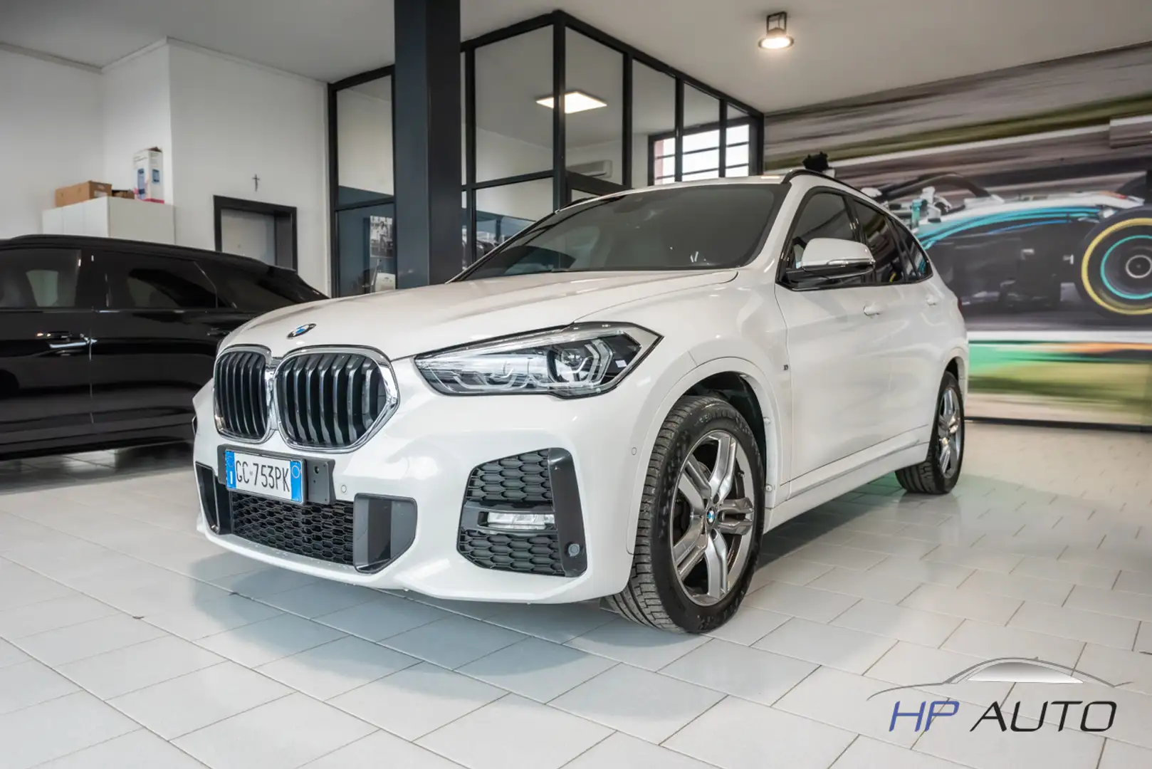 BMW X1 X1 xdrive18d Msport auto GANCIO TRAINO Blanc - 1