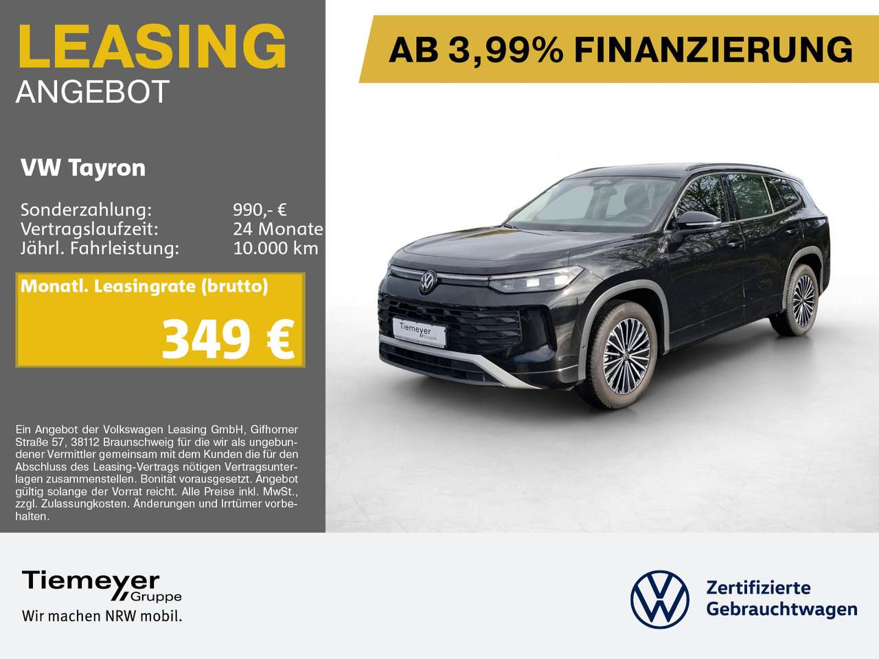 Volkswagen Tayron — Volkswagen Tayron 2.0 TDI DSG 4M LIFE IQ.LIGHT 7SITZE AHK