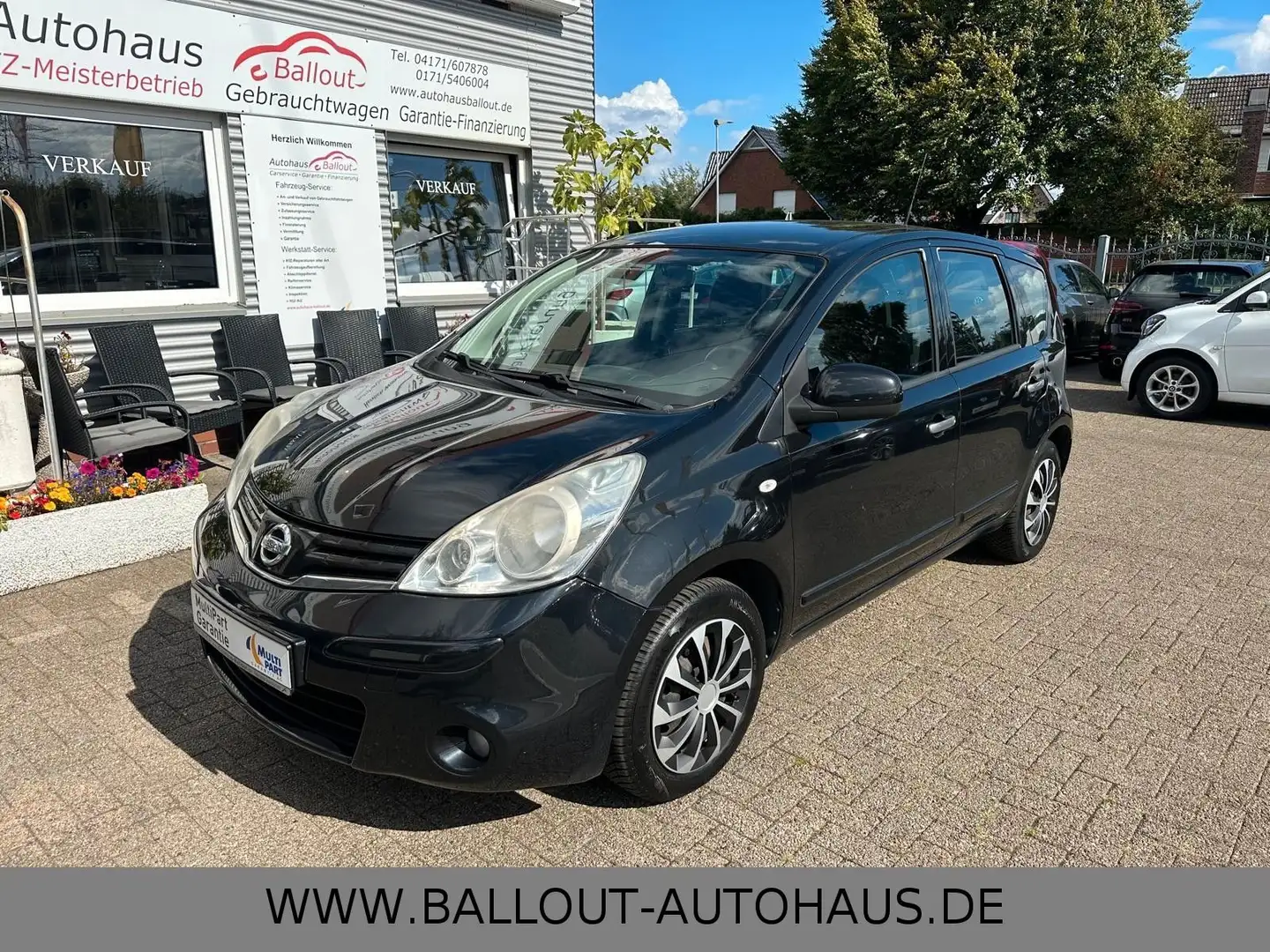 Nissan Note Acenta*2.HAND*KLIMA*BT*AHK*NAVI*TEMPO*EURO5 Schwarz - 2
