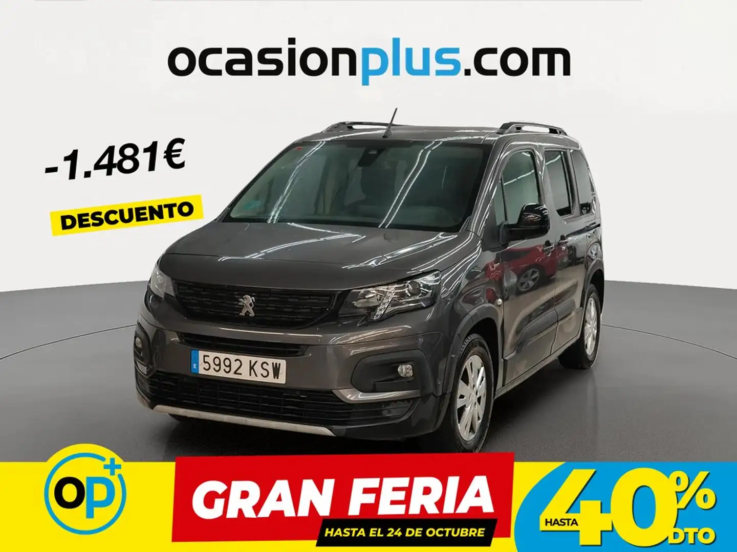 Peugeot Rifter 1.5BlueHDi S&S Standard GT Line 100 Gris - 1
