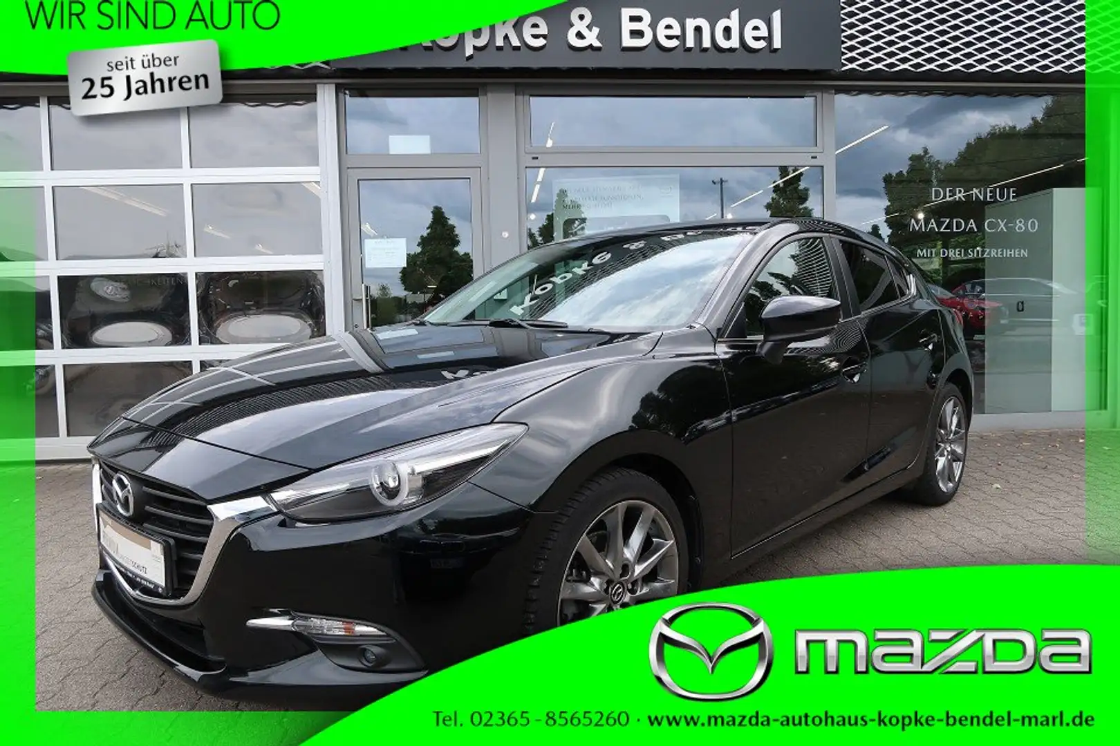 Mazda 3 Lim. *Wartungen lückenlos*Top-Zustand und -Ausstat Black - 1
