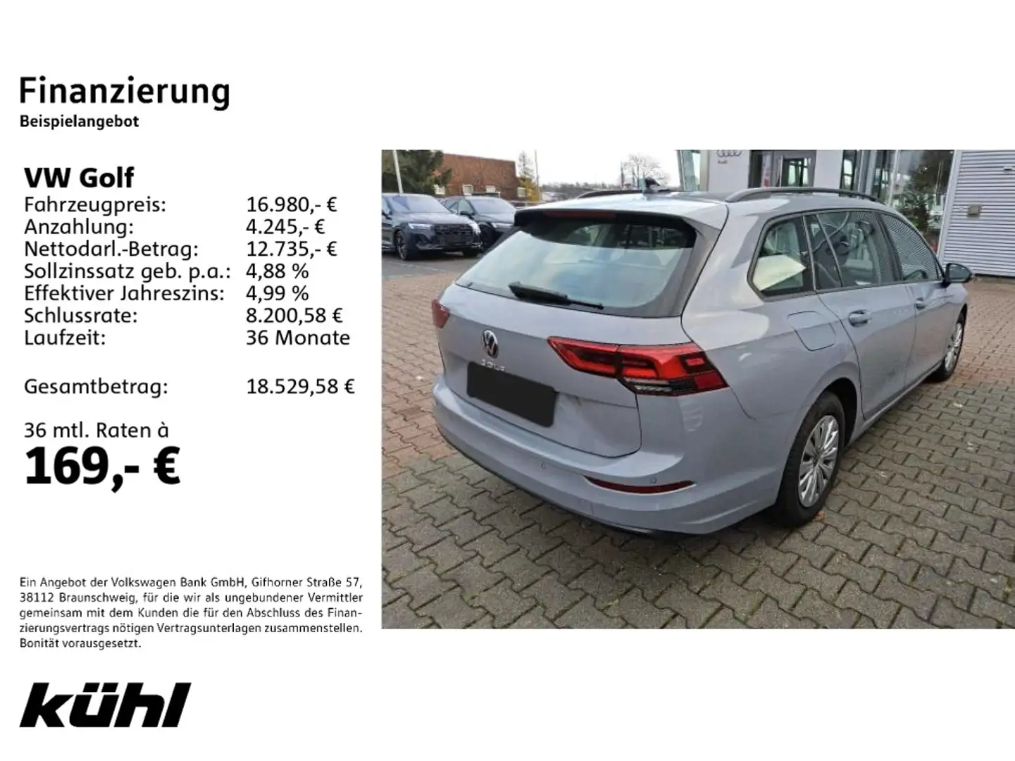 Volkswagen Golf Variant Golf 8 VIII Variant 1.0 TSI LED/App Grau - 2