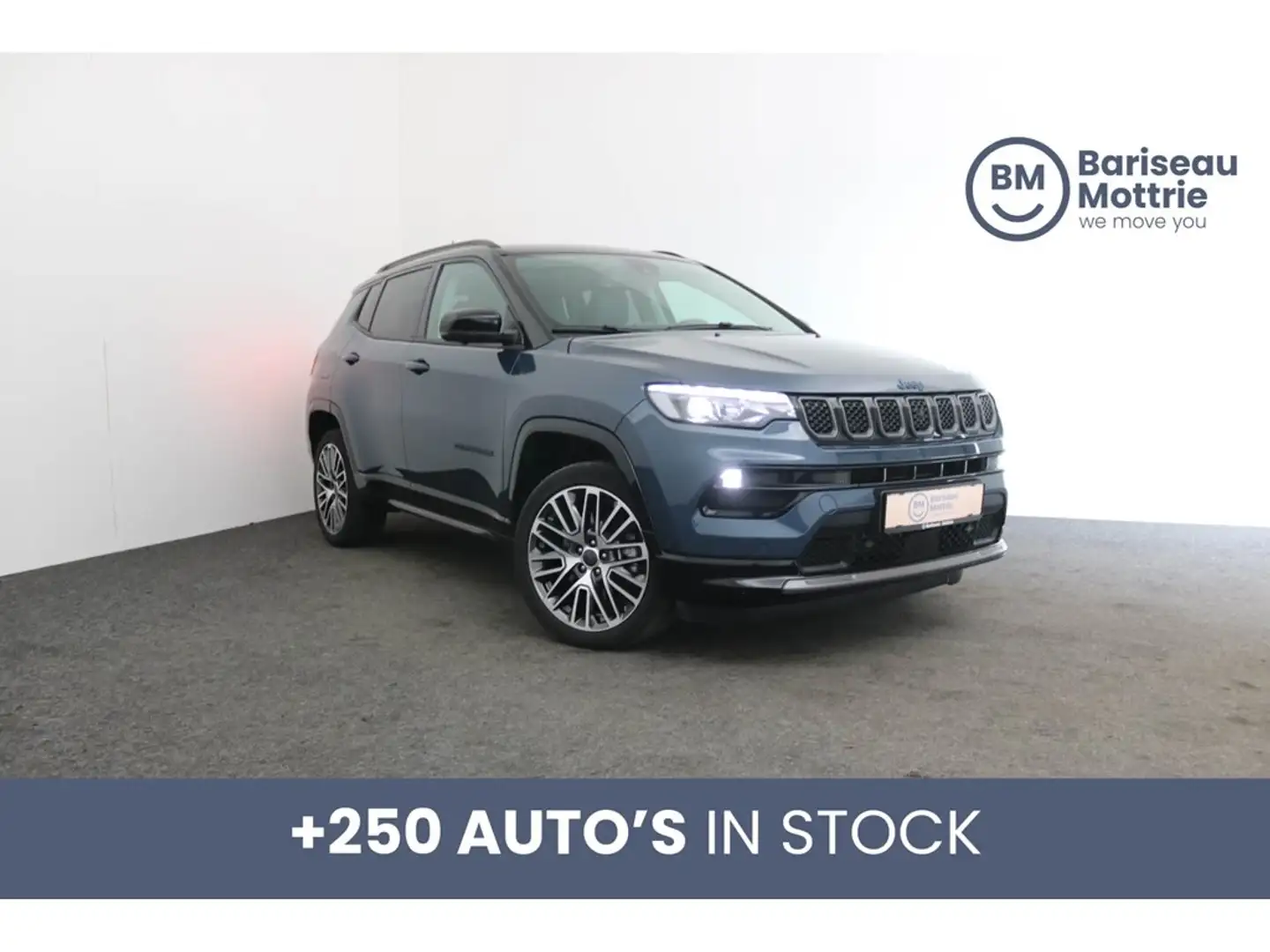 Jeep Compass 1.3 PHEV SUMMIT *BTW AFTREKBAAR*PANO DAK*LEDER*CAM Bleu - 1