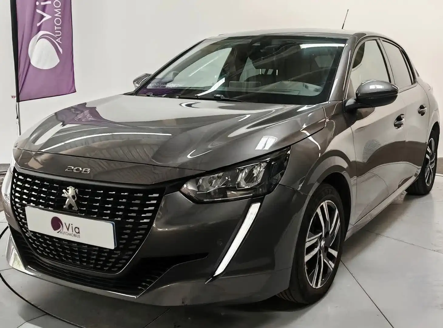 Peugeot 208 PureTech 100 S\u0026amp;S EAT8 Allure Gris - 1