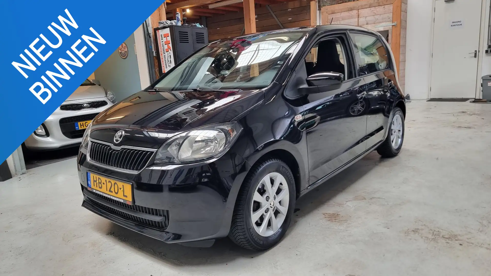 Skoda Citigo 1.0 Greentech Edition Airco, cruisecontrole, Navi, Black - 1